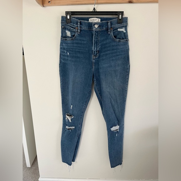 Abercrombie skinny high rise ankle jeans - Picture 1 of 3
